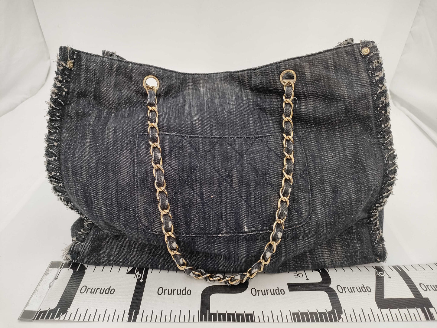 CHANEL Chanel denim shoulder bag tote bag