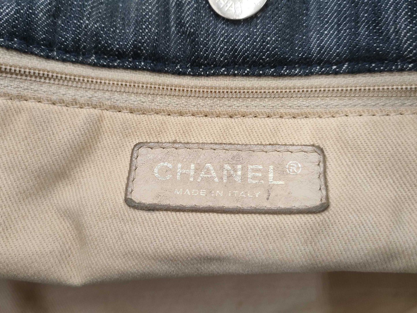 CHANEL Chanel denim shoulder bag tote bag
