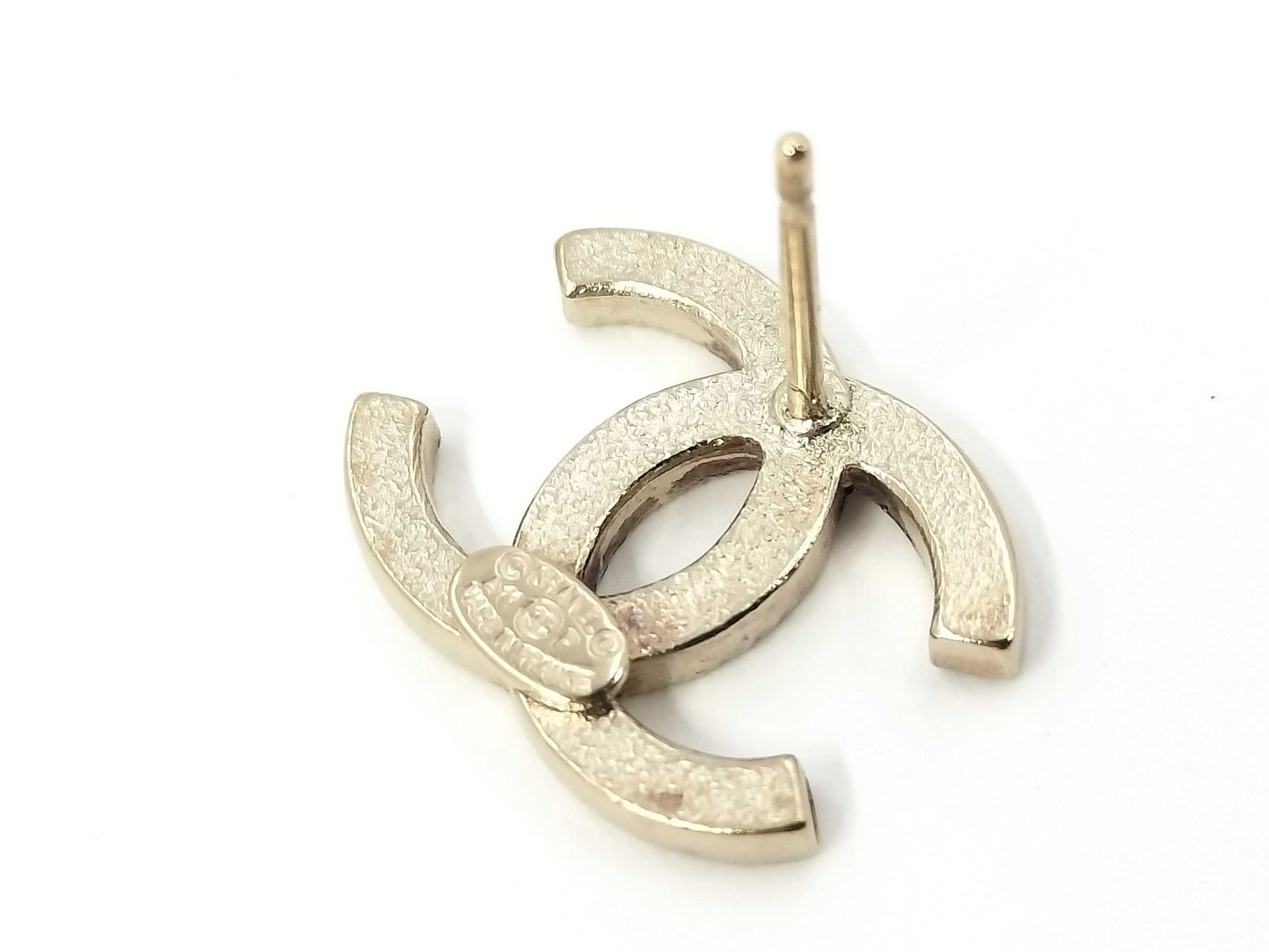 CHANEL A11P Coco Mark Rhinestone Earrings