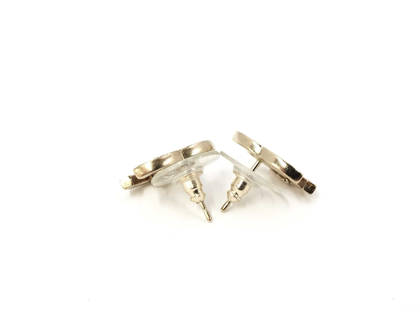 CHANEL A11P Coco Mark Rhinestone Earrings