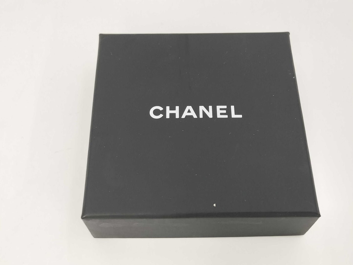 CHANEL Scrunchie Hair Accessory Bracelet Lambskin Ribbon Coco Mark A22P Hair Accessory