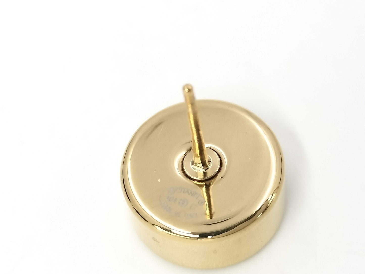 CHANEL Round Logo Coco Mark Black B24C Earrings