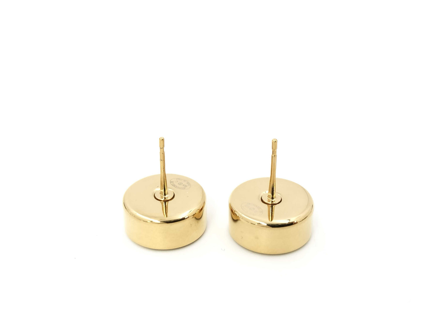 CHANEL Round Logo Coco Mark Black B24C Earrings