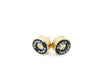 CHANEL Round Logo Coco Mark Black B24C Earrings