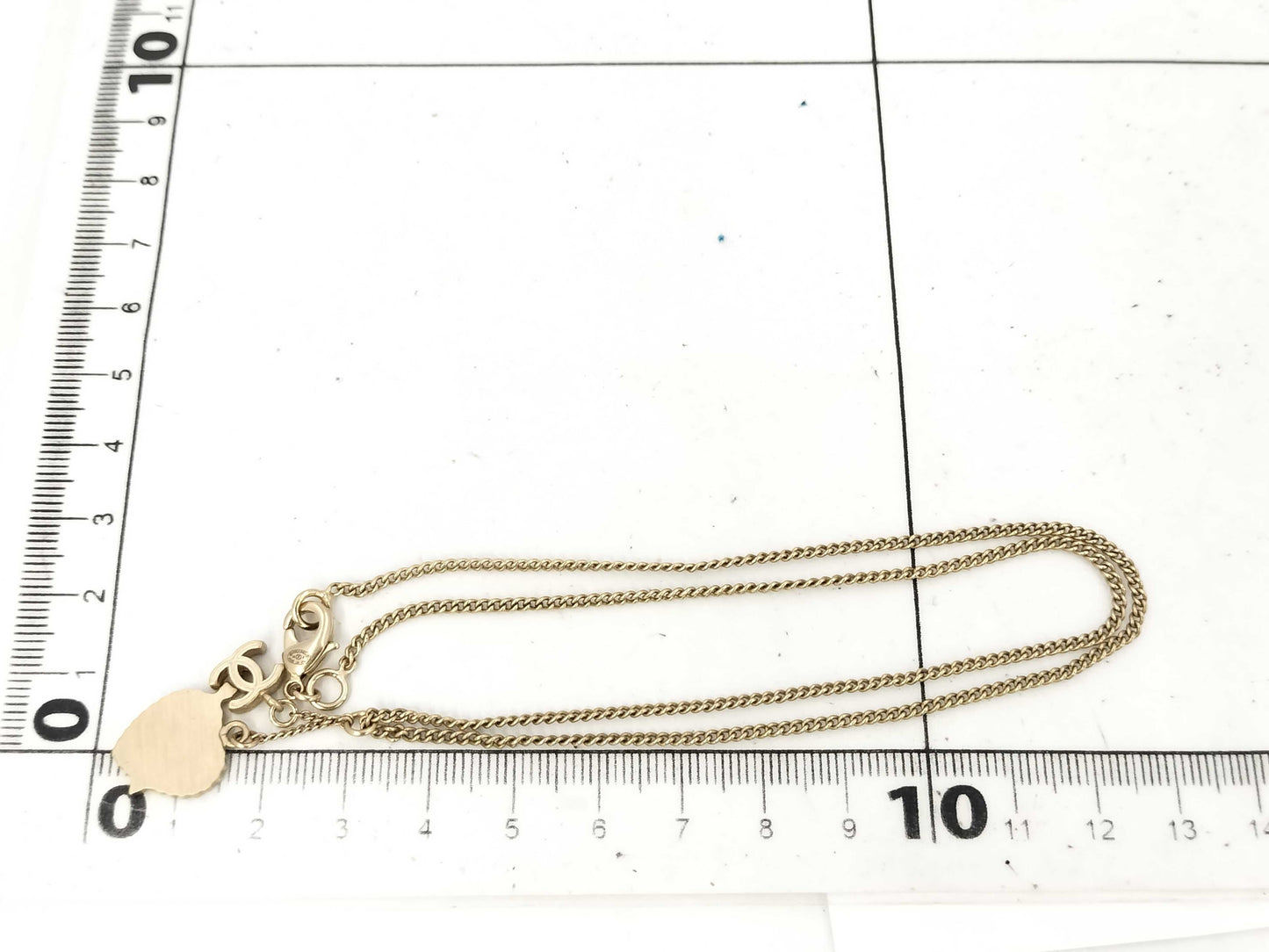 CHANEL Heart Arrow Coco Mark Pink 10P Necklace