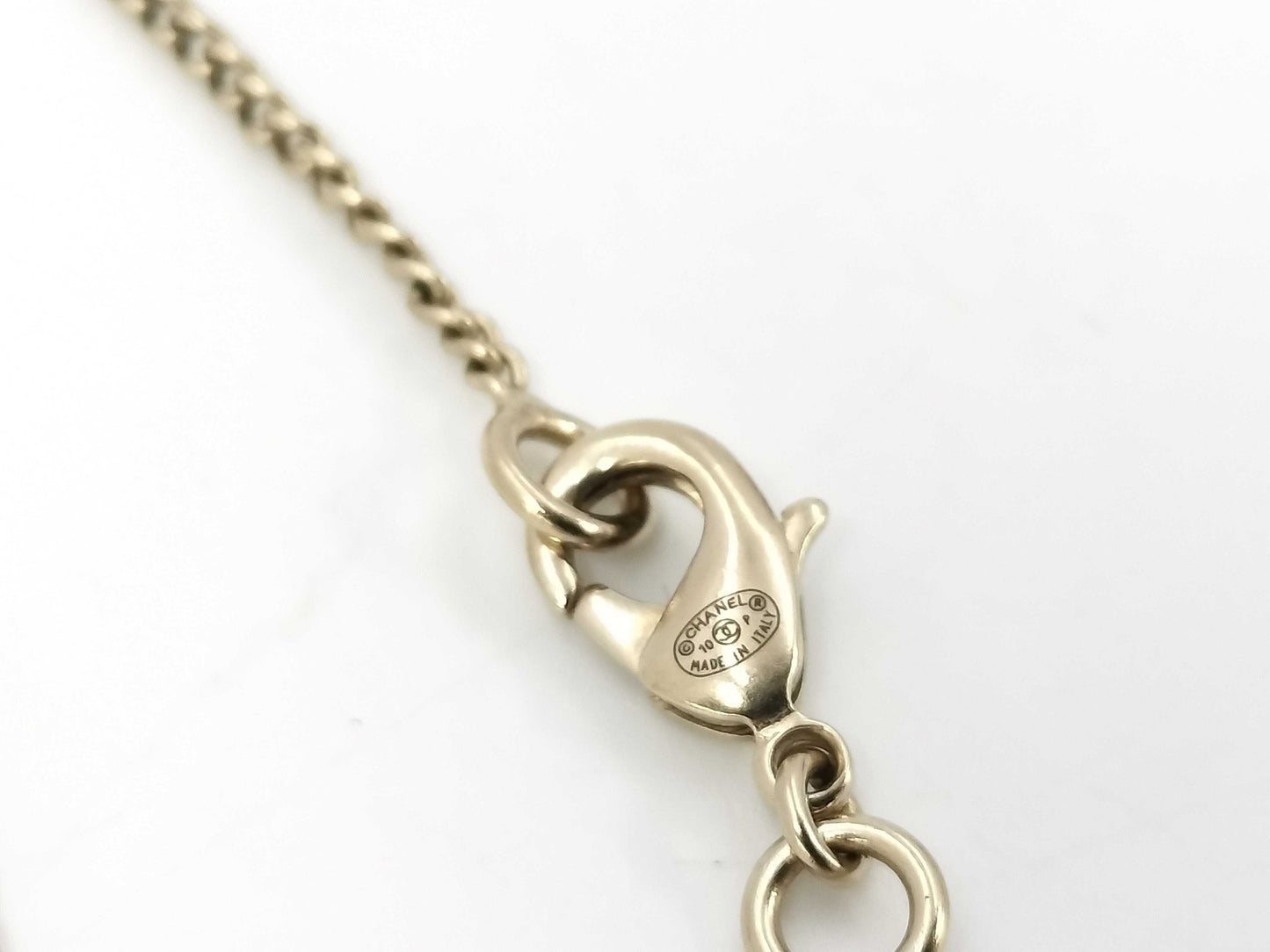 CHANEL Heart Arrow Coco Mark Pink 10P Necklace