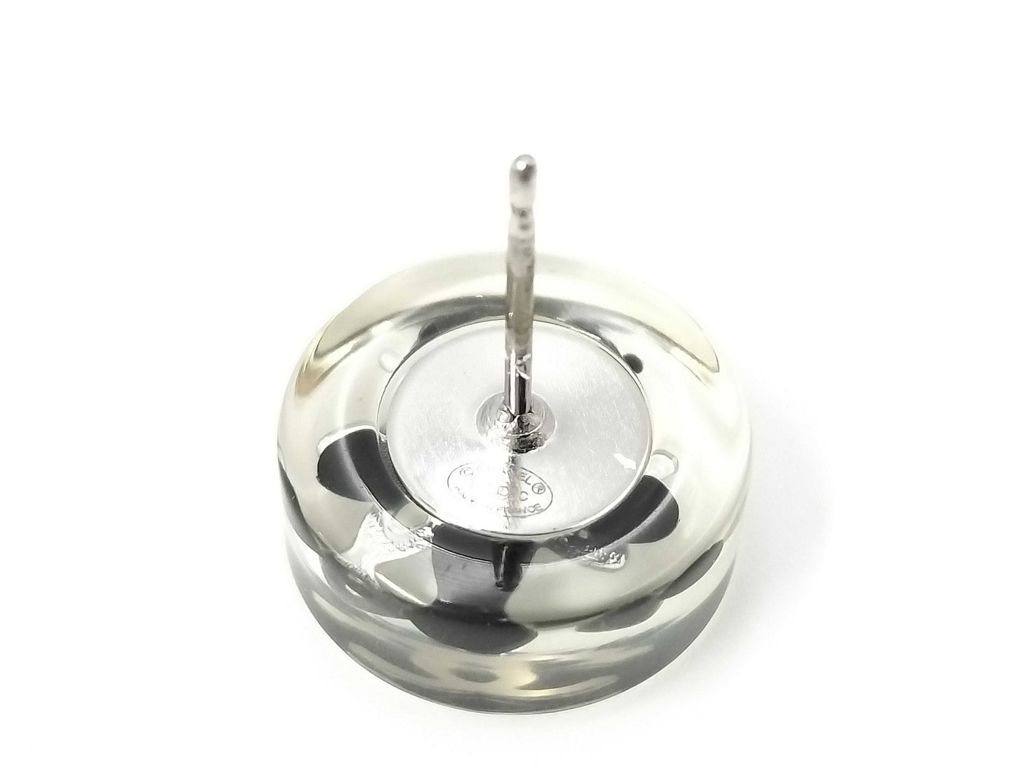 CHANEL Round Clear Coco Mark 16C Earrings