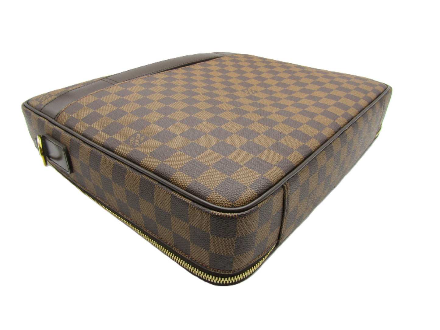 LOUIS VUITTON Porte Ordinature Savana Damier N58020 G Hardware Business Bag