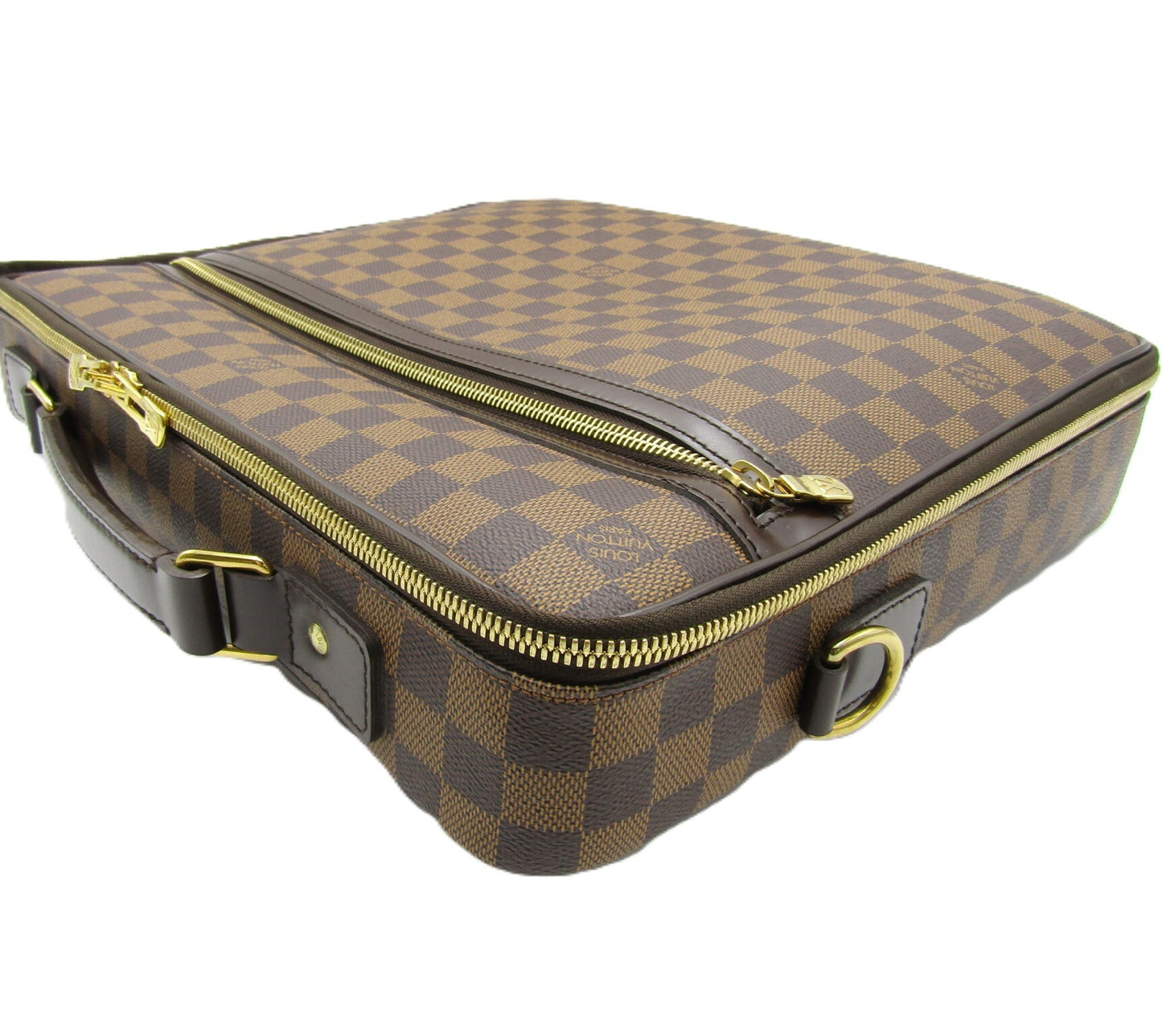 LOUIS VUITTON Porte Ordinature Savana Damier N58020 G Hardware Business Bag