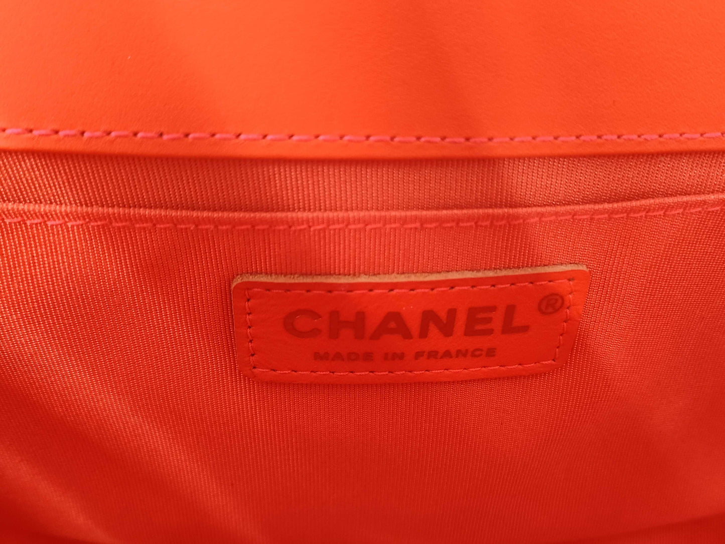 CHANEL Boy Chanel 25 Red Seal Card Shoulder Bag