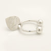 Tiffany & Co. Return to Tiffany Heart Tag Key Ring, 925 Sterling Silver, 21.11g Charm
