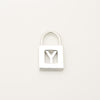 Tiffany & Co. Initial Y Lock Padlock Charm, 925 Sterling Silver, 5.85g