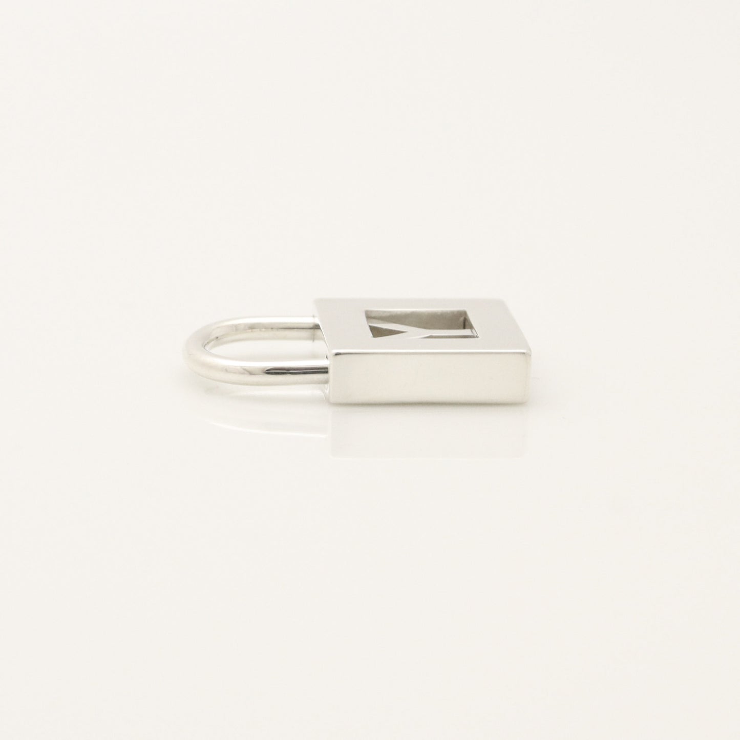 Tiffany & Co. Initial Y Lock Padlock Charm, 925 Sterling Silver, 5.85g