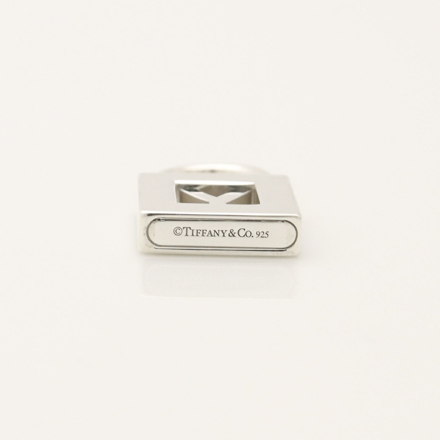 Tiffany & Co. Initial Y Lock Padlock Charm, 925 Sterling Silver, 5.85g