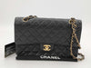 CHANEL Matelasse Caviar Skin Double Flap Double Chain Shoulder Bag, No. 8