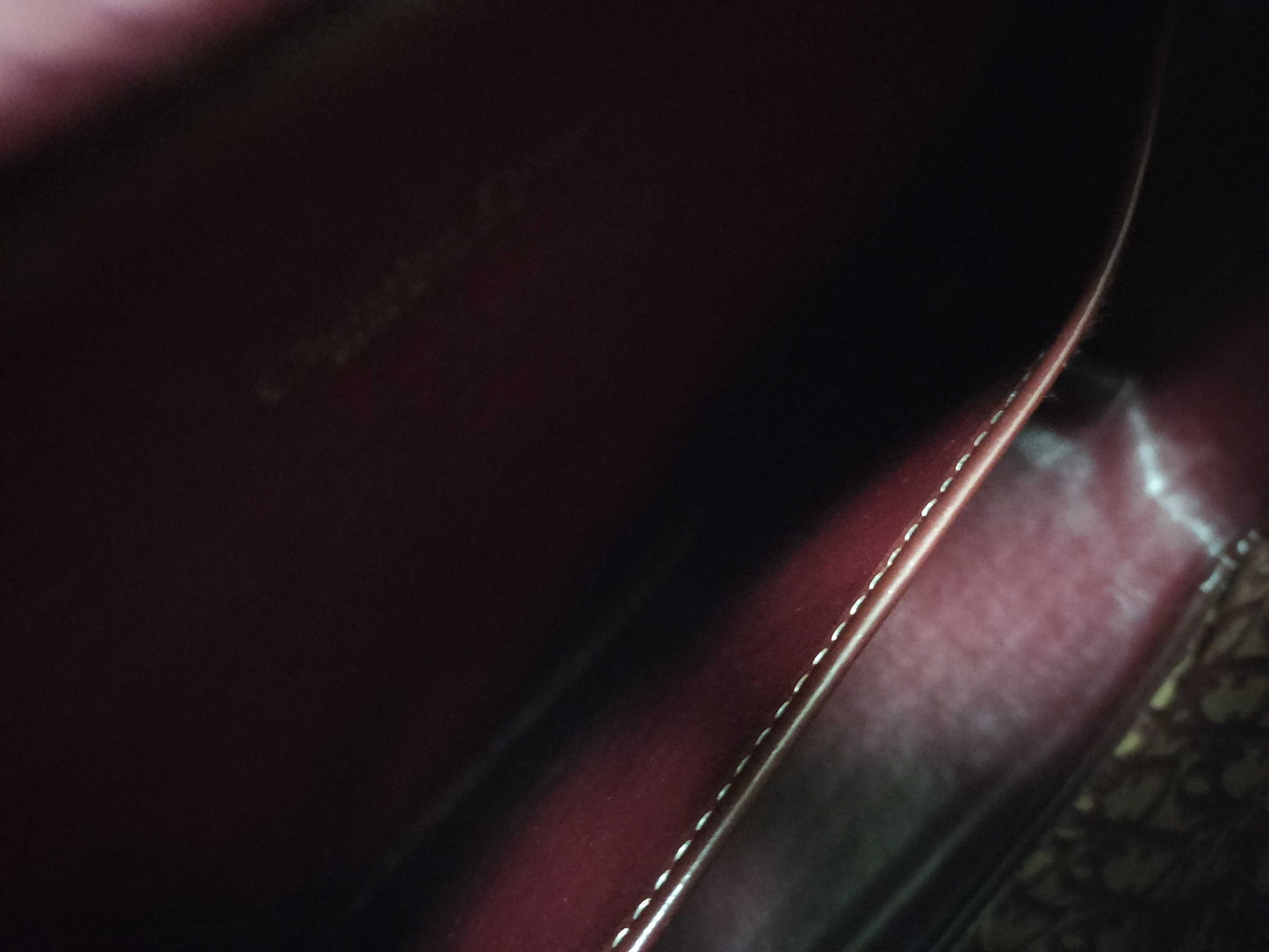 Dior Trotter Christian Dior Mini Boston Canvas Bordeaux Handbag