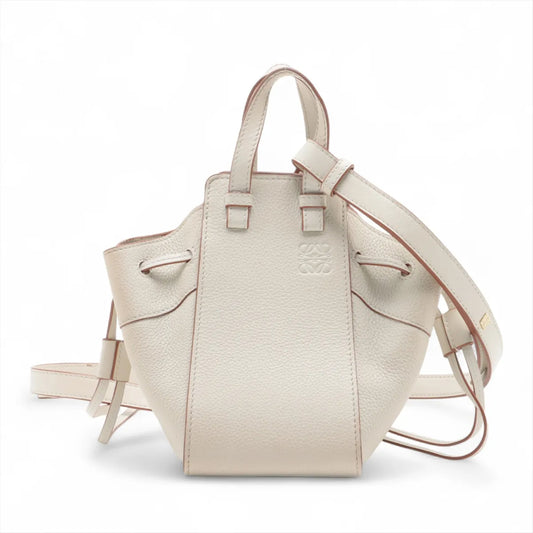 LOEWE Hammock Drawstring Mini Leather 2-Way Handbag with Dust Bag and Shoulder Bag