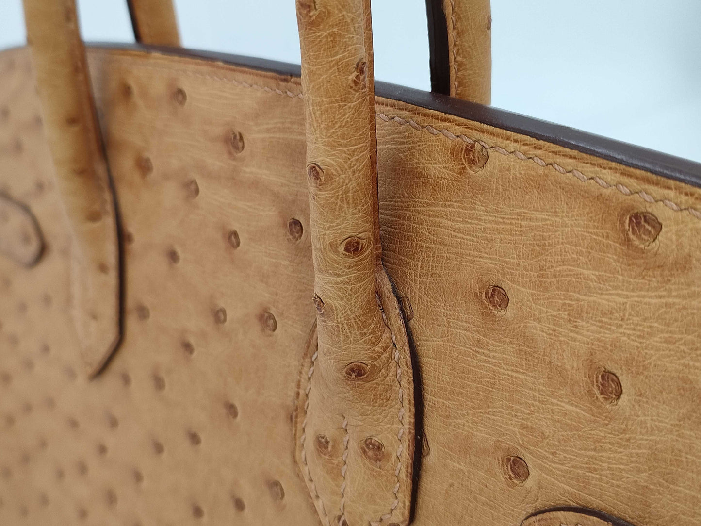 HERMES HERMES Birkin Hermes Birkin 30 □K Ostrich Handbag Handbag