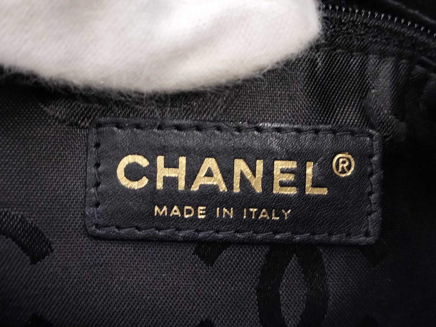 CHANEL Wild Stitch Calfskin Black GD Hardware Tote Bag A18126