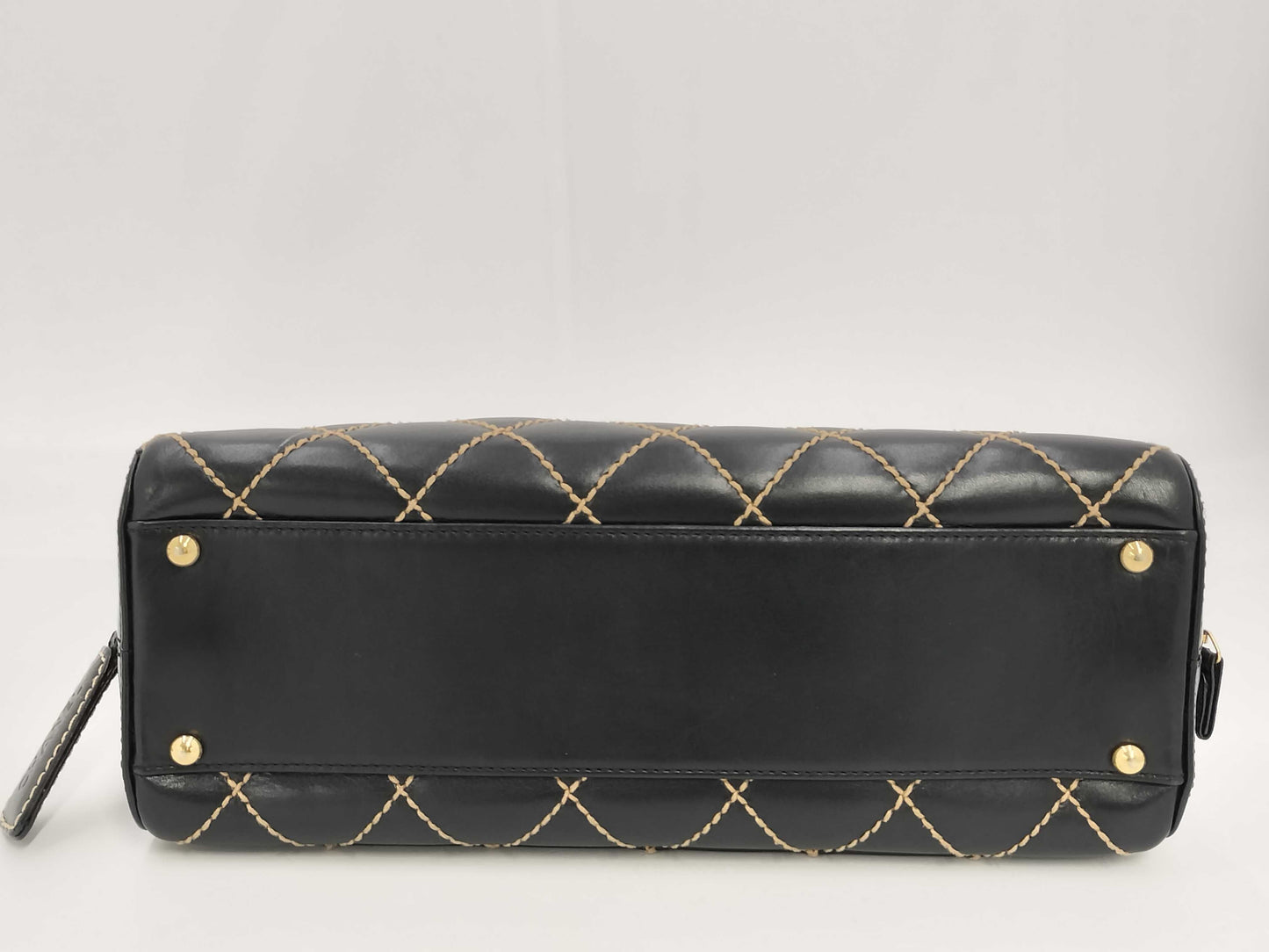 CHANEL Wild Stitch Calfskin Black GD Hardware A18121 7639185 Seal Included No Card Included Handbag
