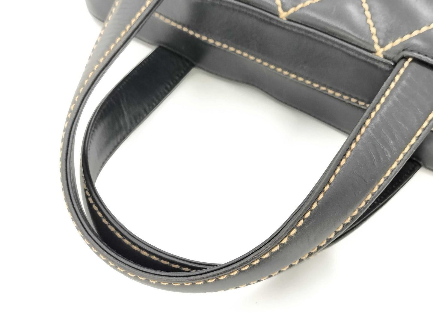 CHANEL Wild Stitch Calfskin Black GD Hardware A18121 7639185 Seal Included No Card Included Handbag