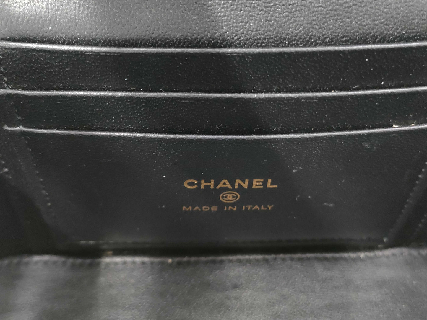 CHANEL 2-Way Chain Vanity Bag with Top Handle, Mirrored Matelasse Lambskin, Black with GD Hardware, AP2199 AHKG4A71 Shoulder Bag