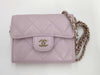 CHANEL Mini Chain Wallet Matelasse Caviar Leather Pink GD Hardware AP0238 A3U58K07 Shoulder Bag