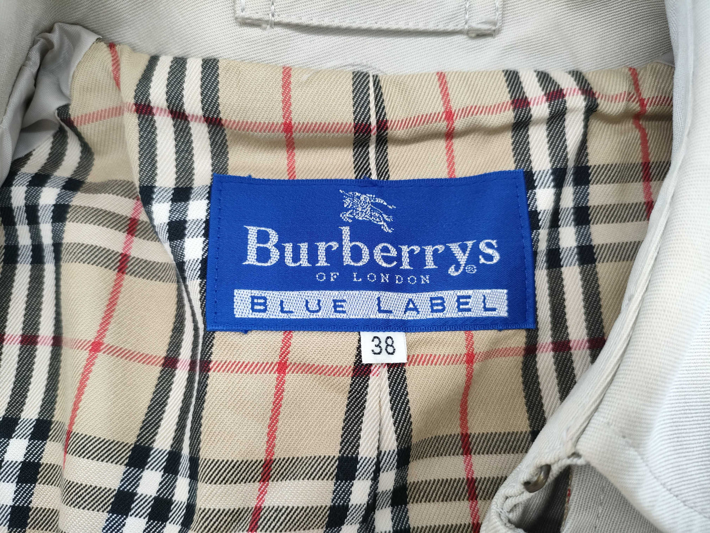 BURBERRY Blue Label Trench Coat, Beige, Size 38