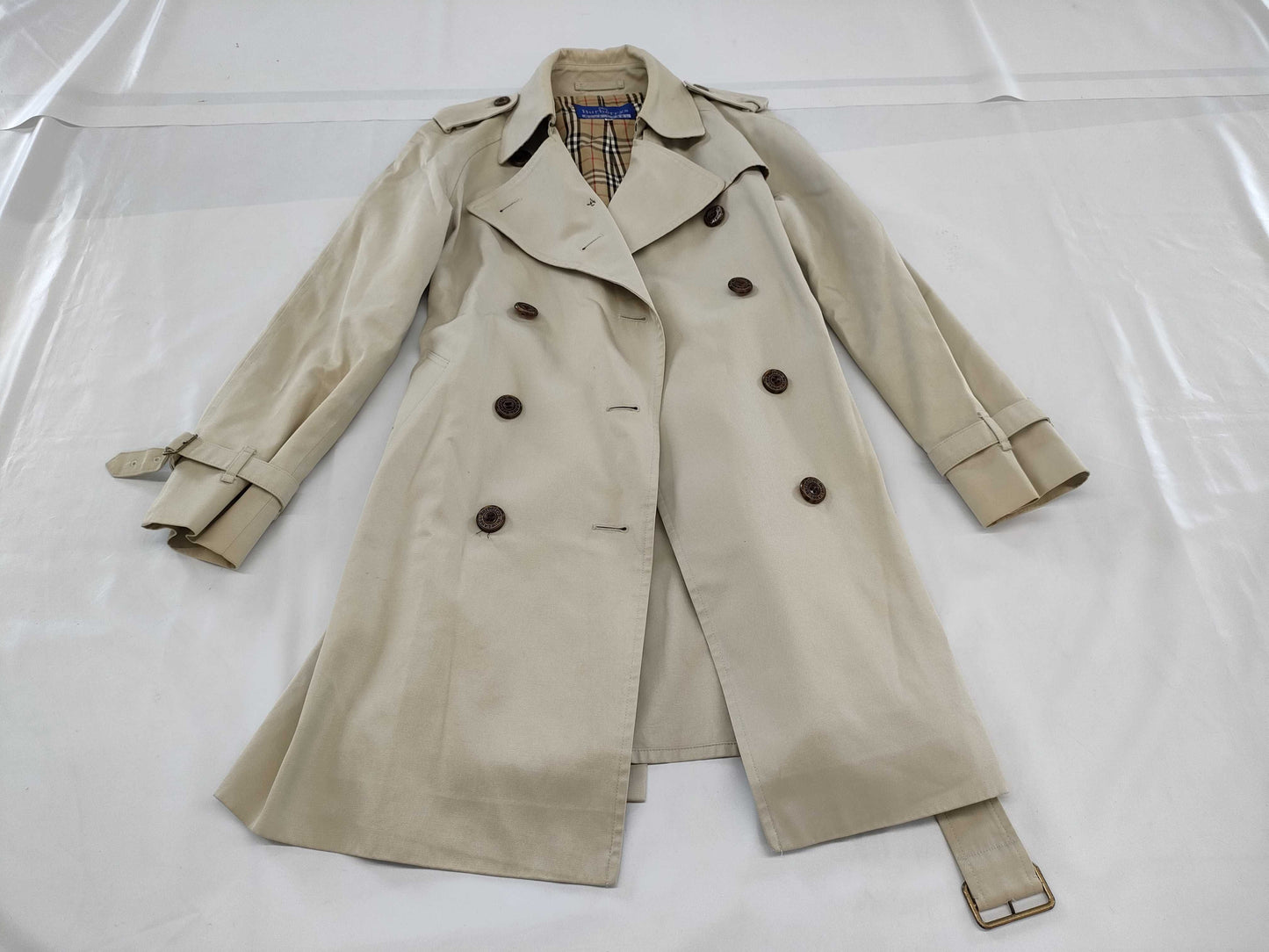 BURBERRY Blue Label Trench Coat, Beige, Size 38
