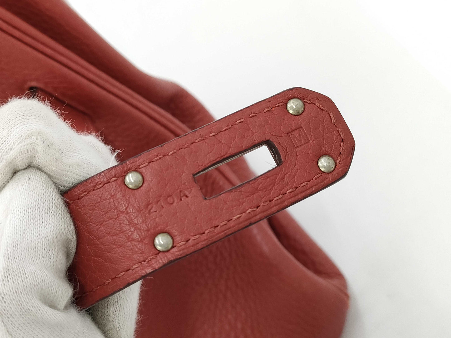 HERMES Shoulder Birkin Taurillon Shoulder Bag with M Stamp