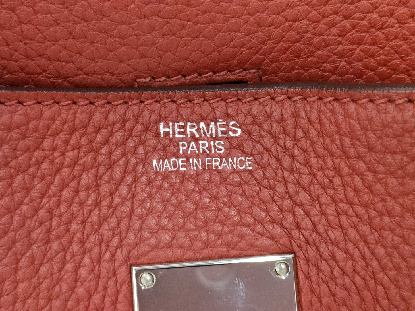 HERMES Shoulder Birkin Taurillon Shoulder Bag with M Stamp