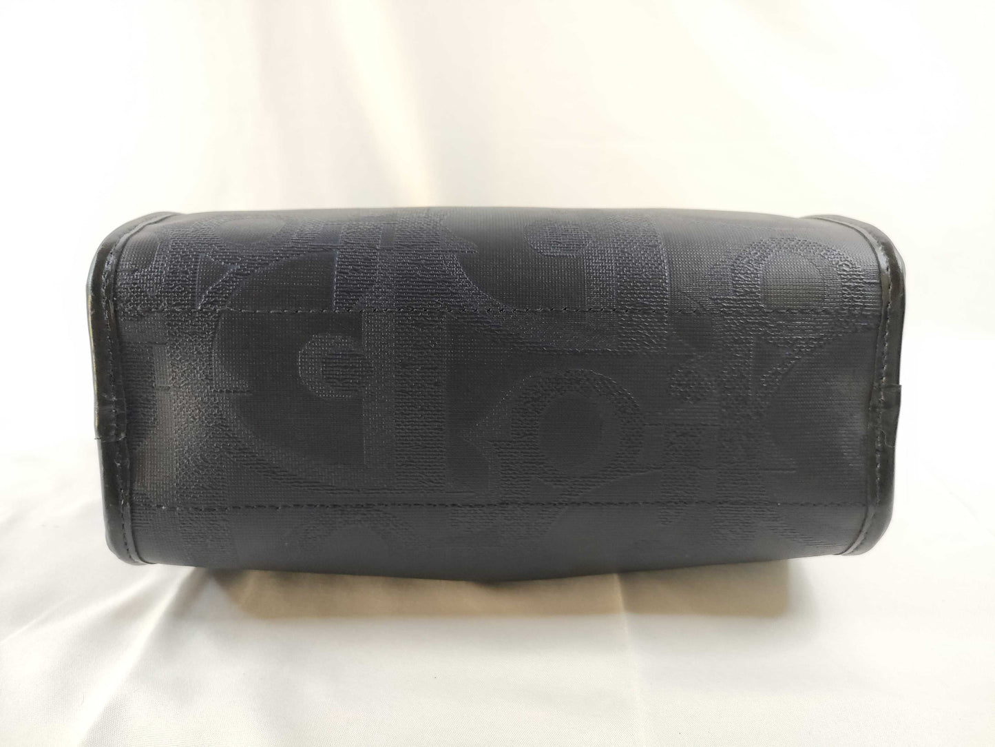 Dior Trotter PVC Mini Boston Handbag in Navy