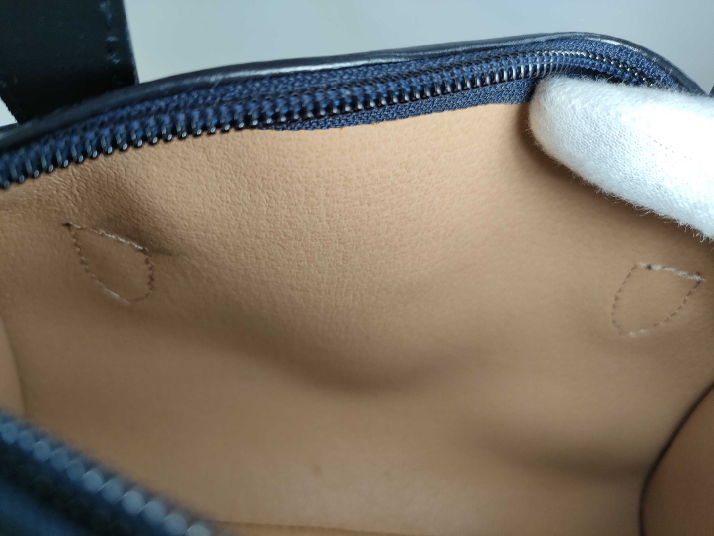 Dior Trotter PVC Mini Boston Handbag in Navy
