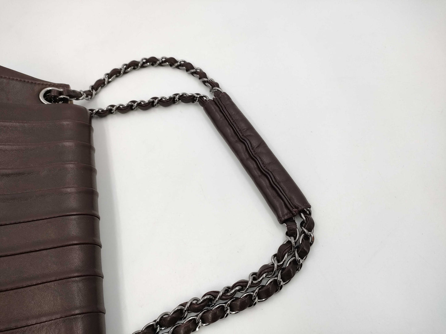 CHANEL Mademoiselle Shoulder Bag, Brown, No. 7