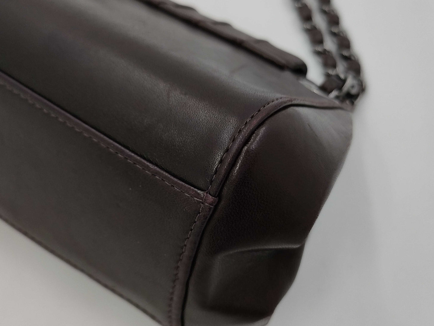 CHANEL Mademoiselle Shoulder Bag, Brown, No. 7
