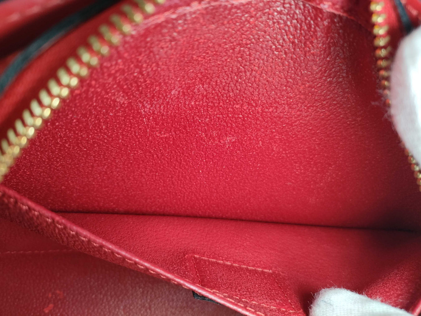 LOUIS VUITTON Epi Dauphine Red Clutch Bag