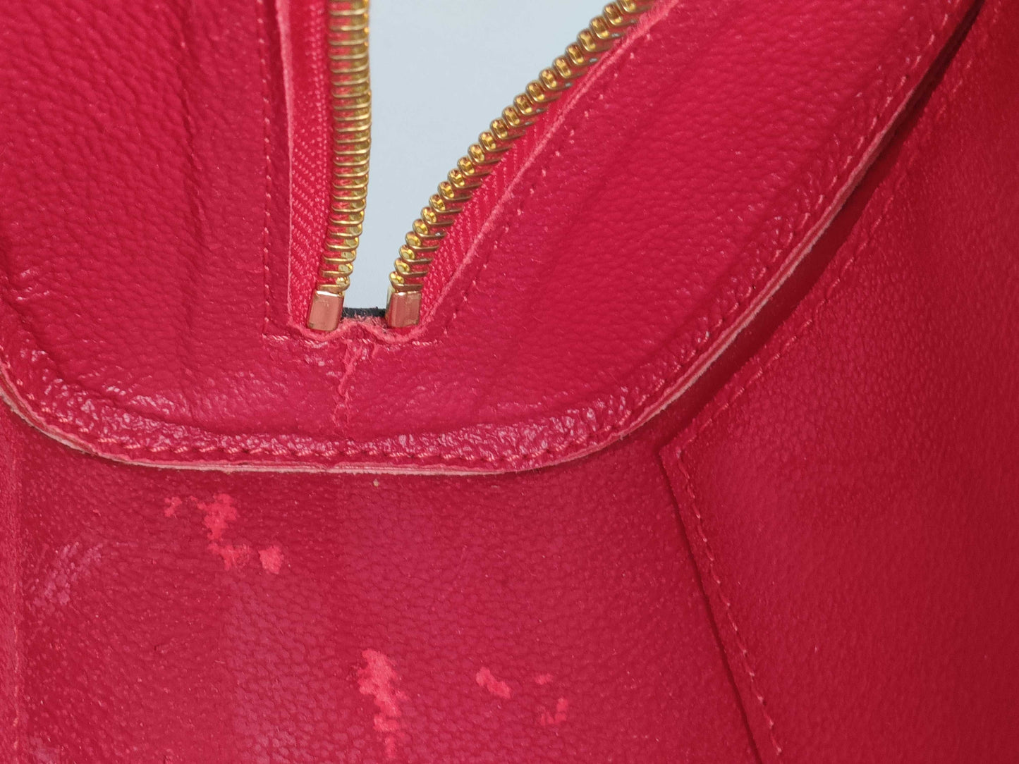 LOUIS VUITTON Epi Dauphine Red Clutch Bag