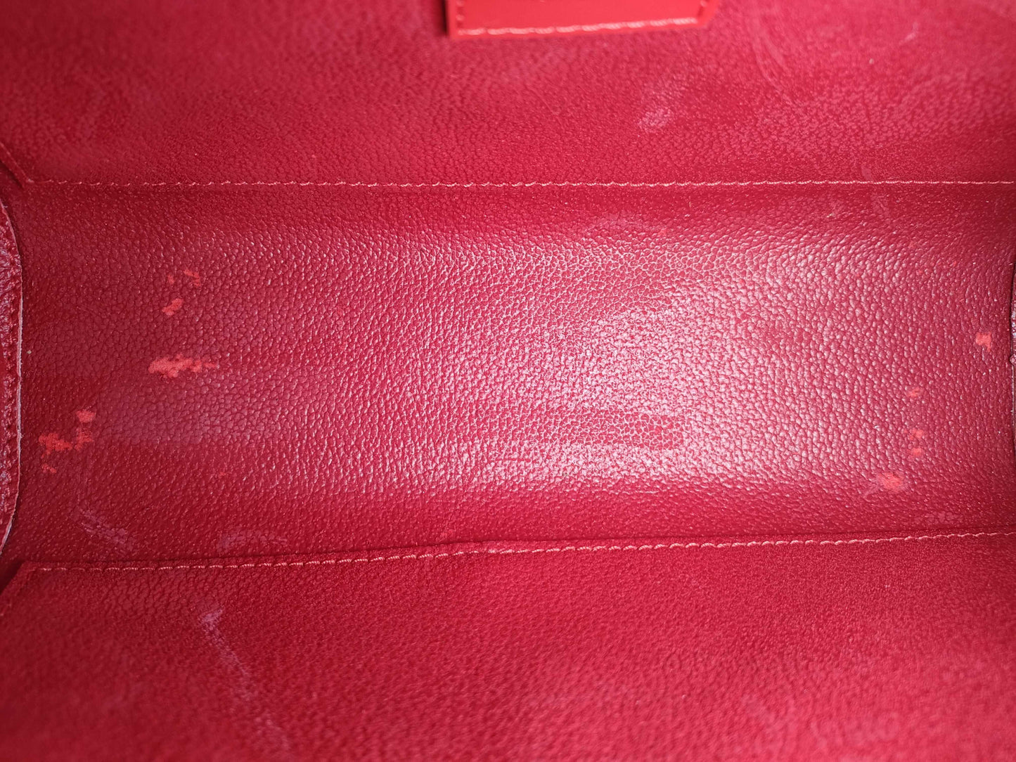 LOUIS VUITTON Epi Dauphine Red Clutch Bag