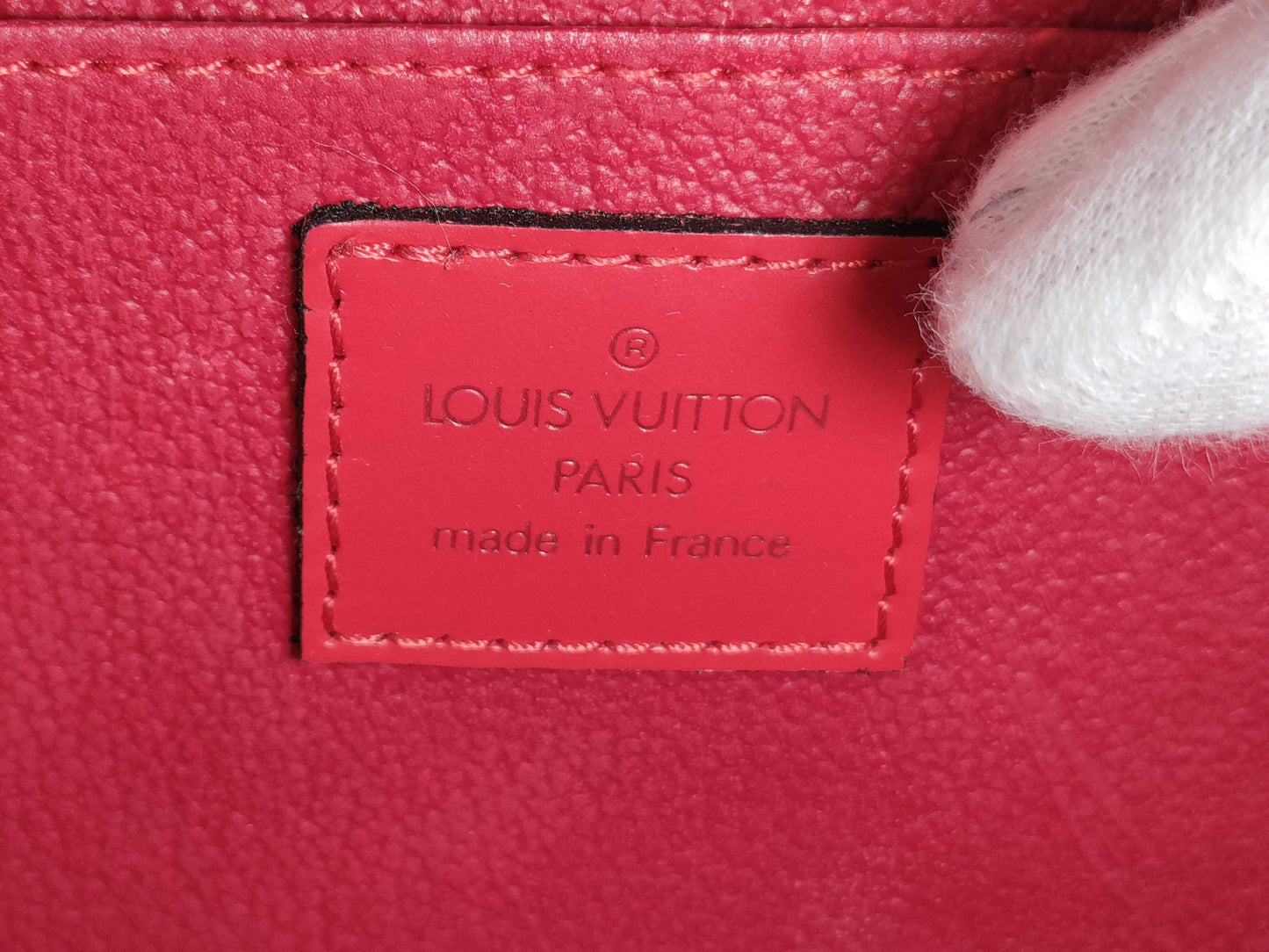 LOUIS VUITTON Epi Dauphine Red Clutch Bag