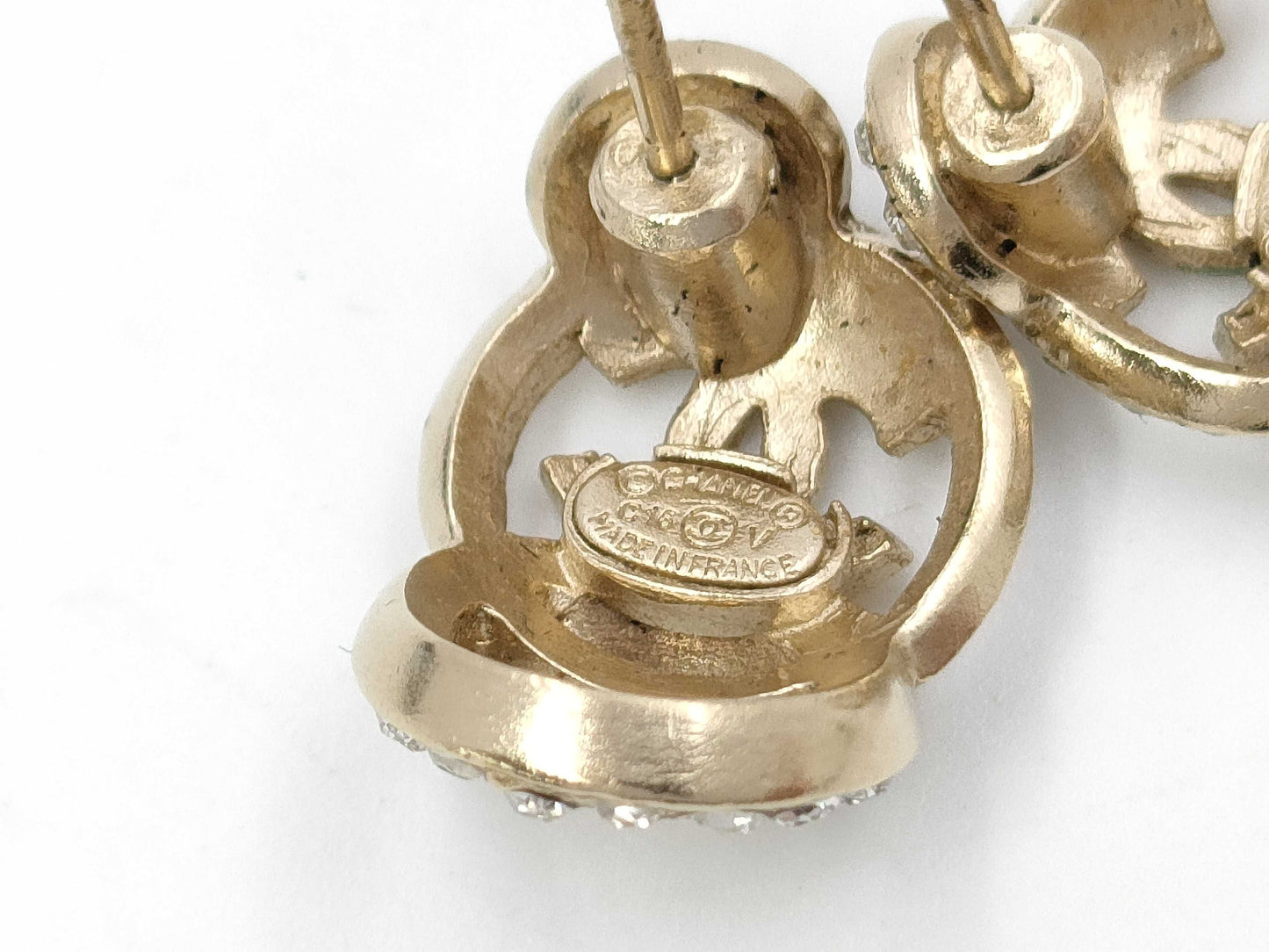 CHANEL Stone Earrings