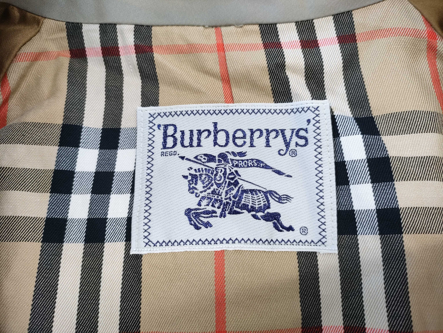 BURBERRY Belted Nova Check Khaki Long Coat with White Tag, 9AR C-TK83