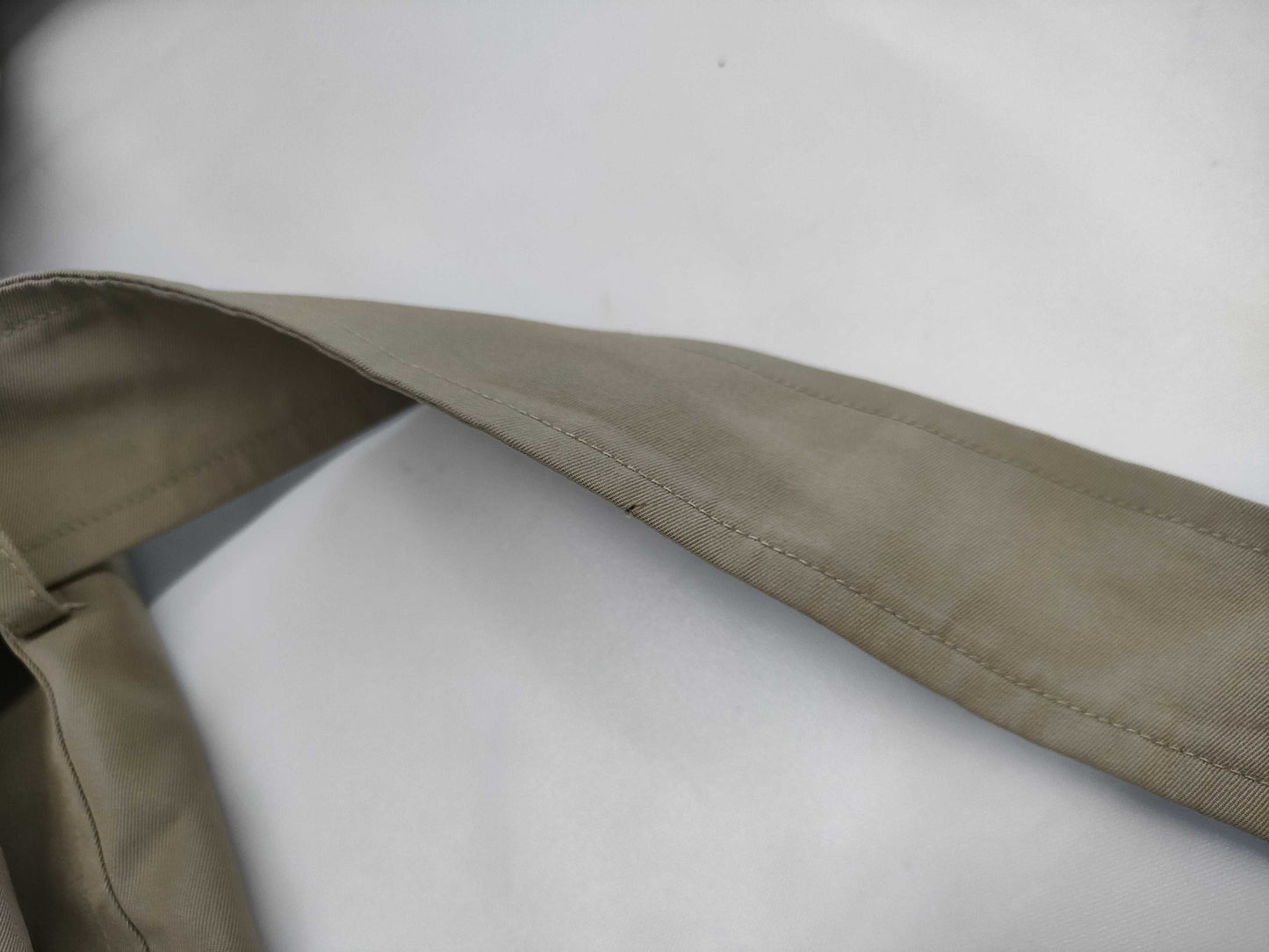 BURBERRY Belted Nova Check Khaki Long Coat with White Tag, 9AR C-TK83