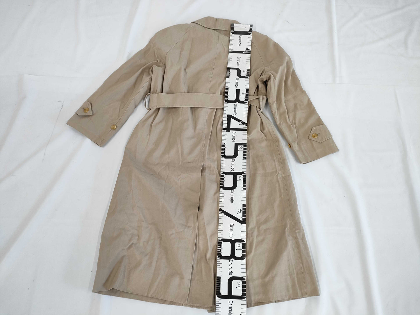 BURBERRY Women's Coat in Beige with Belt and Nova Check Lining