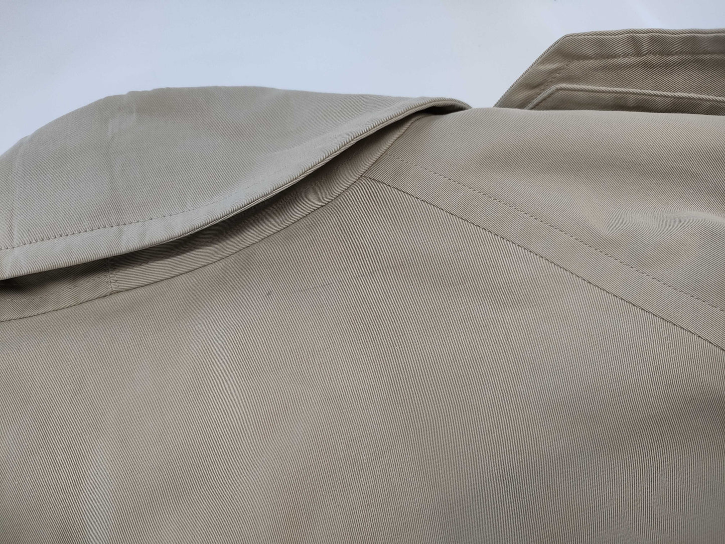 BURBERRY Belted Nova Check Khaki Trench Coat, Size 48