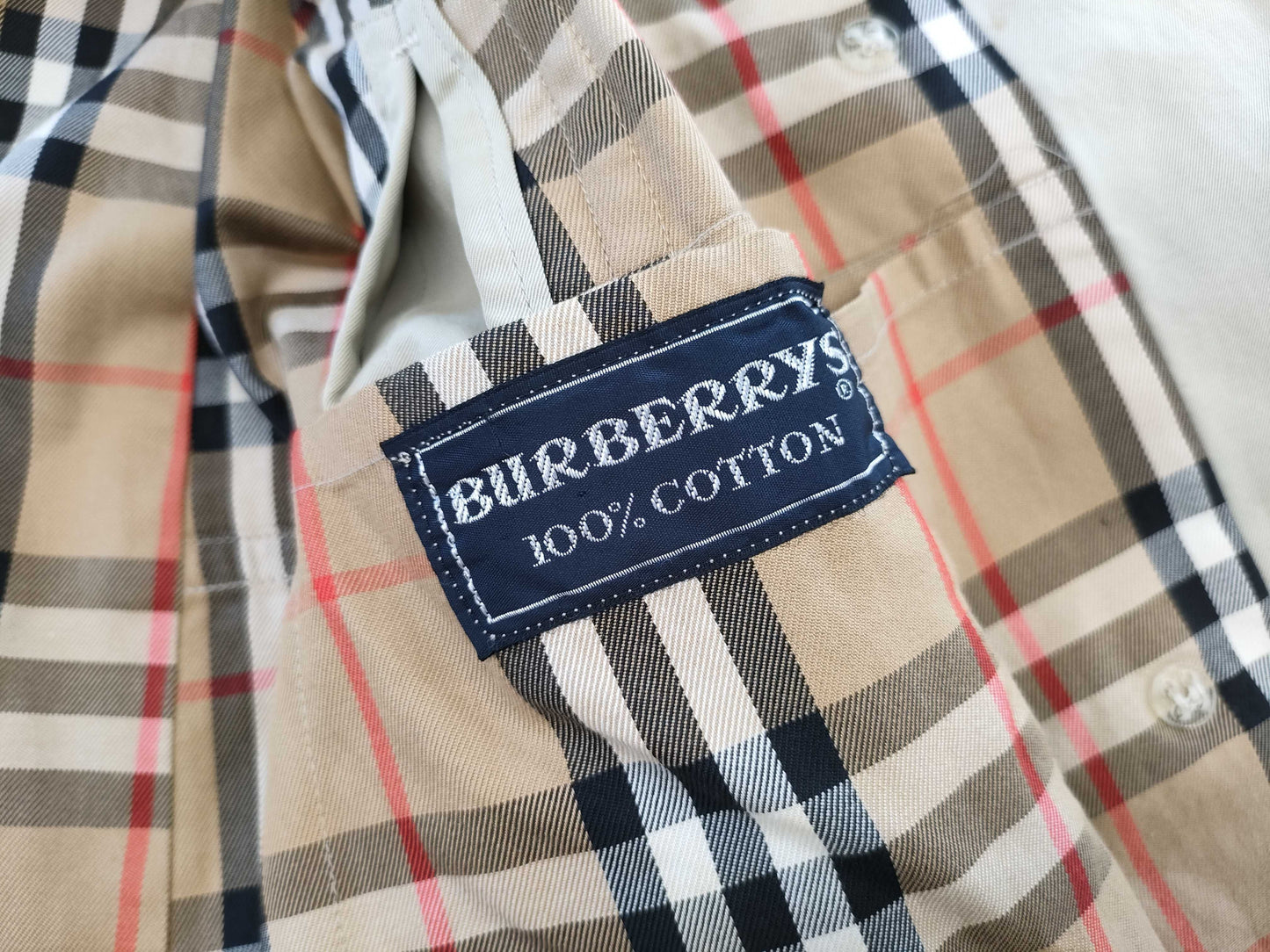BURBERRY Belted Nova Check Khaki Trench Coat, Size 48