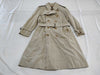 BURBERRY Belted Nova Check Khaki Trench Coat, Size 48