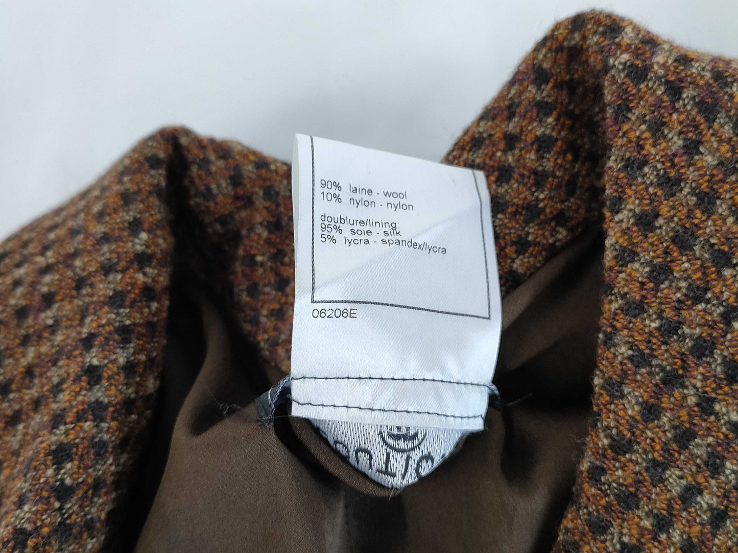 CHANEL 97A P09338 Tweed Coco Mark Zip-Up Dress