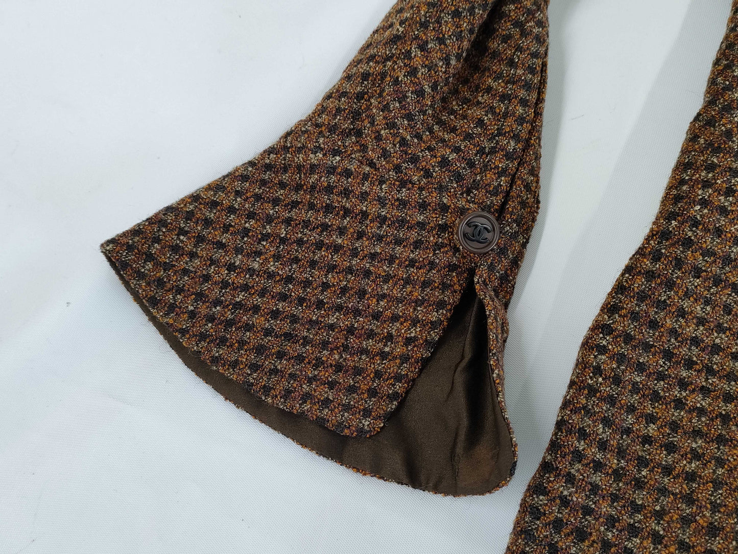CHANEL 97A P09338 Tweed Coco Mark Zip-Up Dress