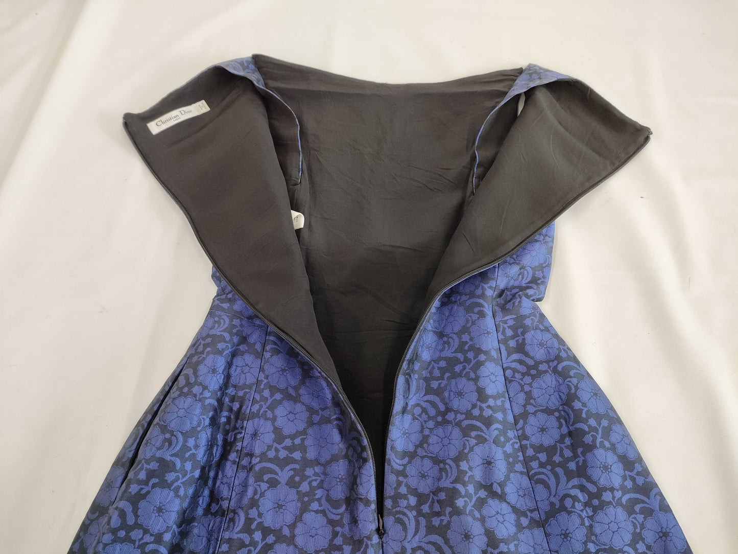 Dior Blue Flower Dress, Size F36