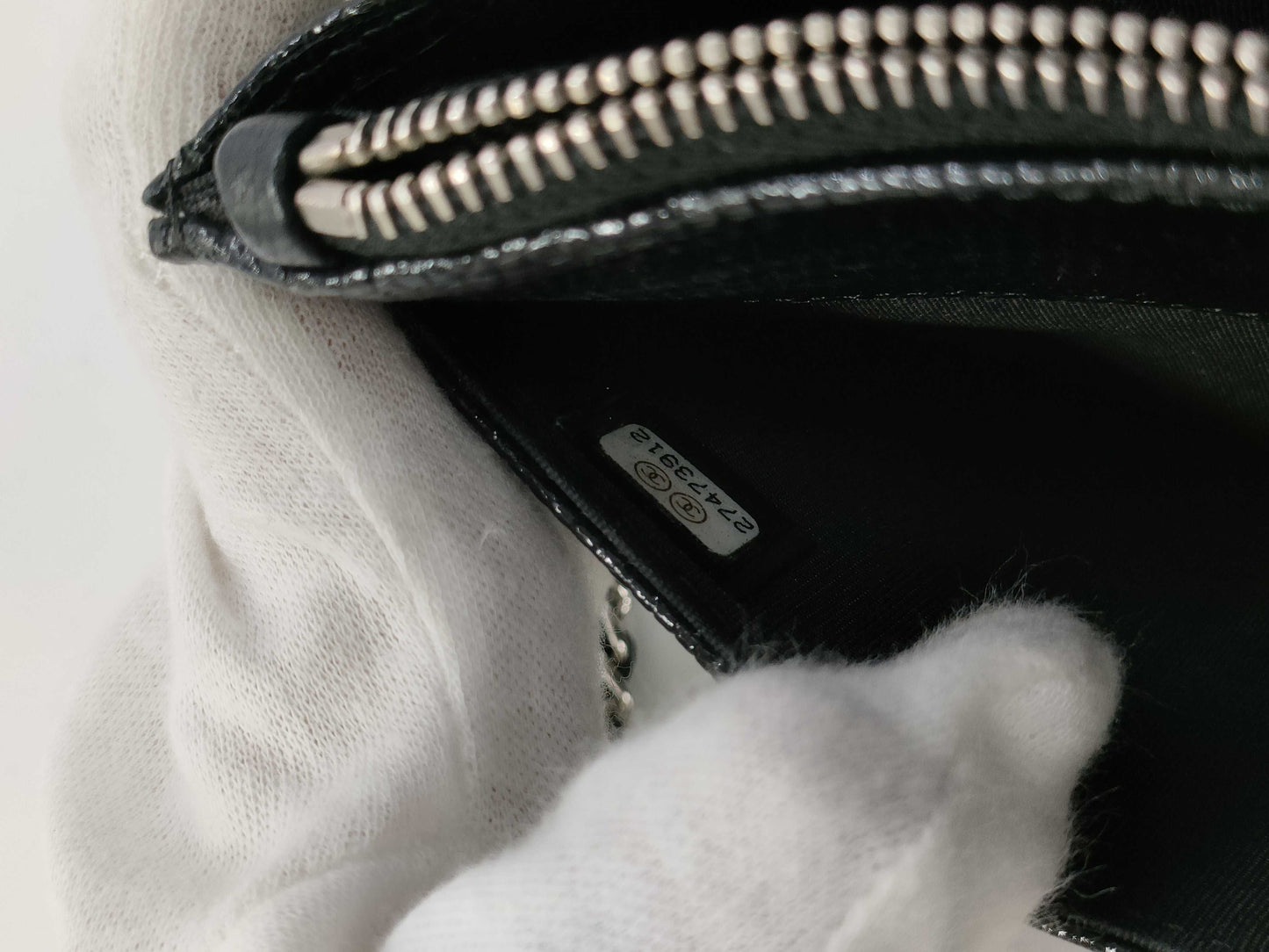 CHANEL Lizard Chain Wallet Shoulder Bag